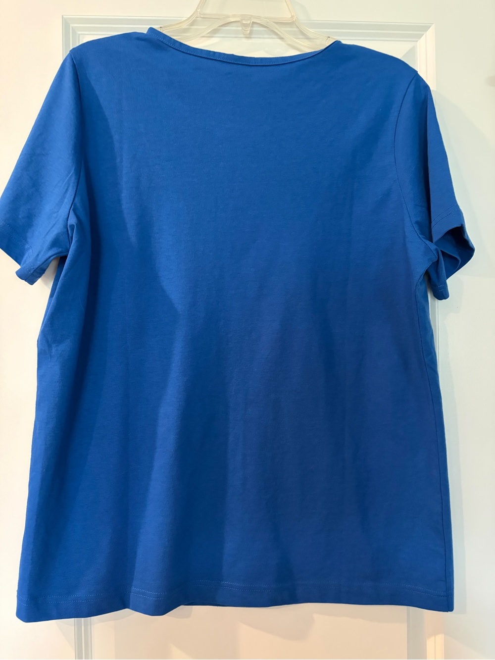 Classic Scoop Neck Short Sleeve Tee - Royal Blue - Picture 3 of 4